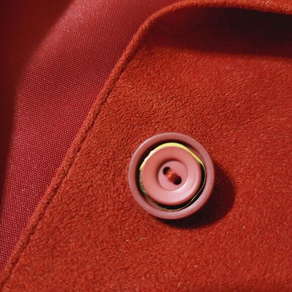 Vintage CYRIL Creation Suisse- Germany Made Faux Suede Blazer- Western- Red - Picture 4 of 13